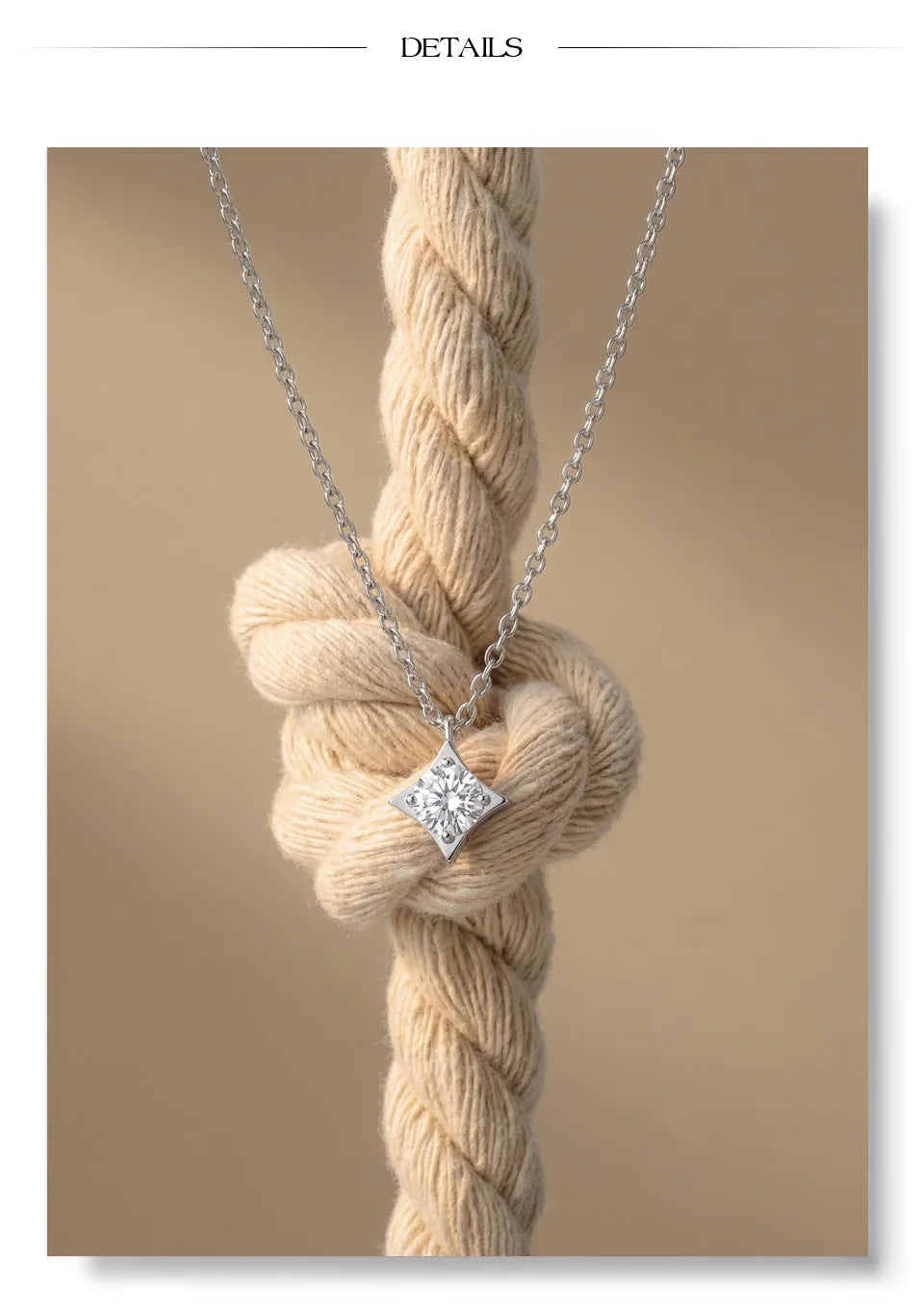 Cubic zirconia star necklace in gold-plated stainless steel with cubic zirconia.