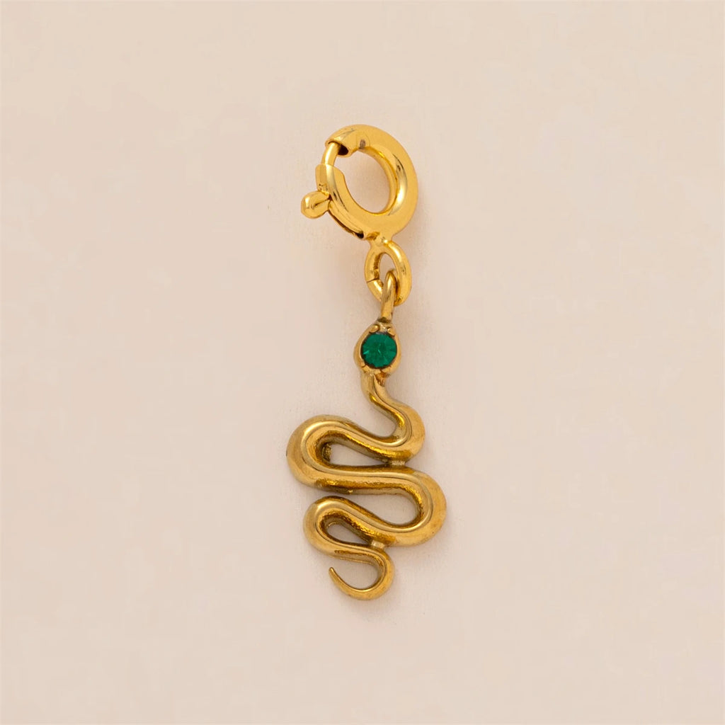 【DIY Pendant】Stainless Steel Zircon Charm Pendant - PS013