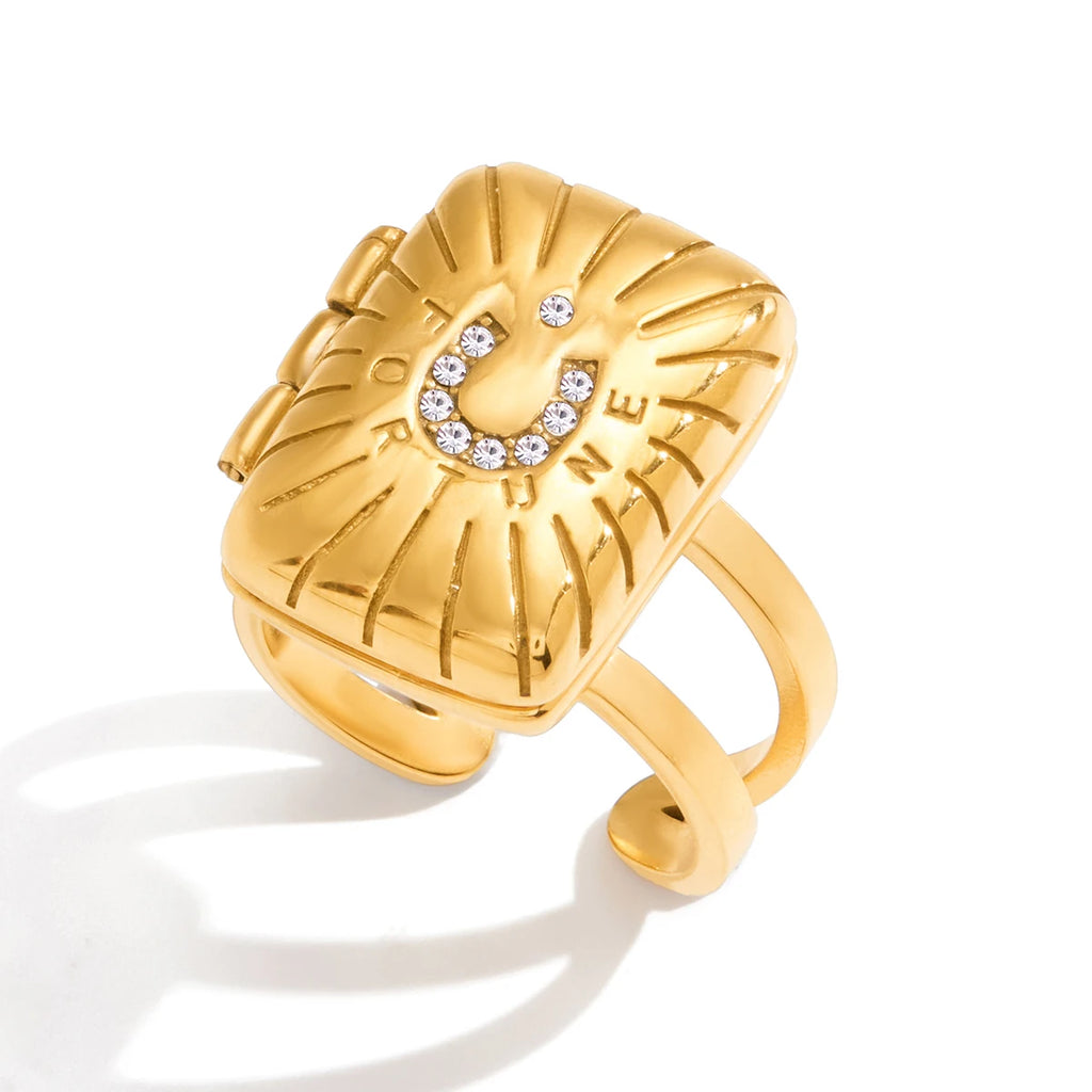 Tarot Card Open Ring — Stainless Steel · PS348