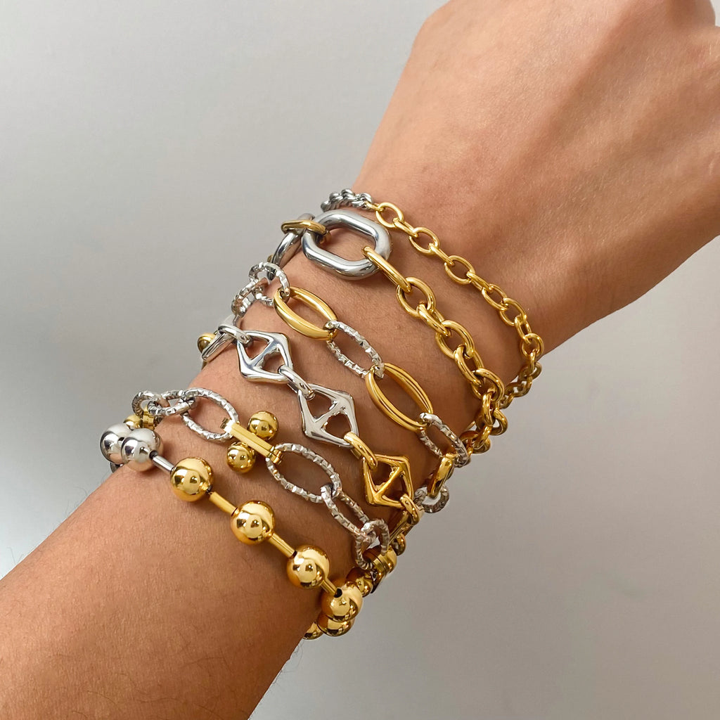 Twisted Chain Bracelet — Stainless Steel · PS352