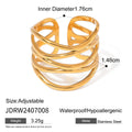 Pearl Statement Ring Stack — Stainless Steel · PS240