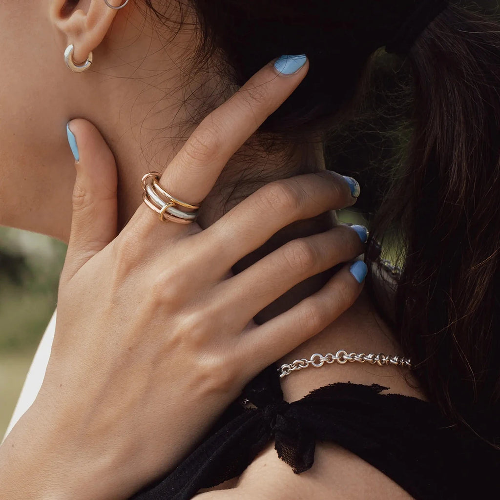 Minimal Stacking Ring Stack — Stainless Steel · PS262