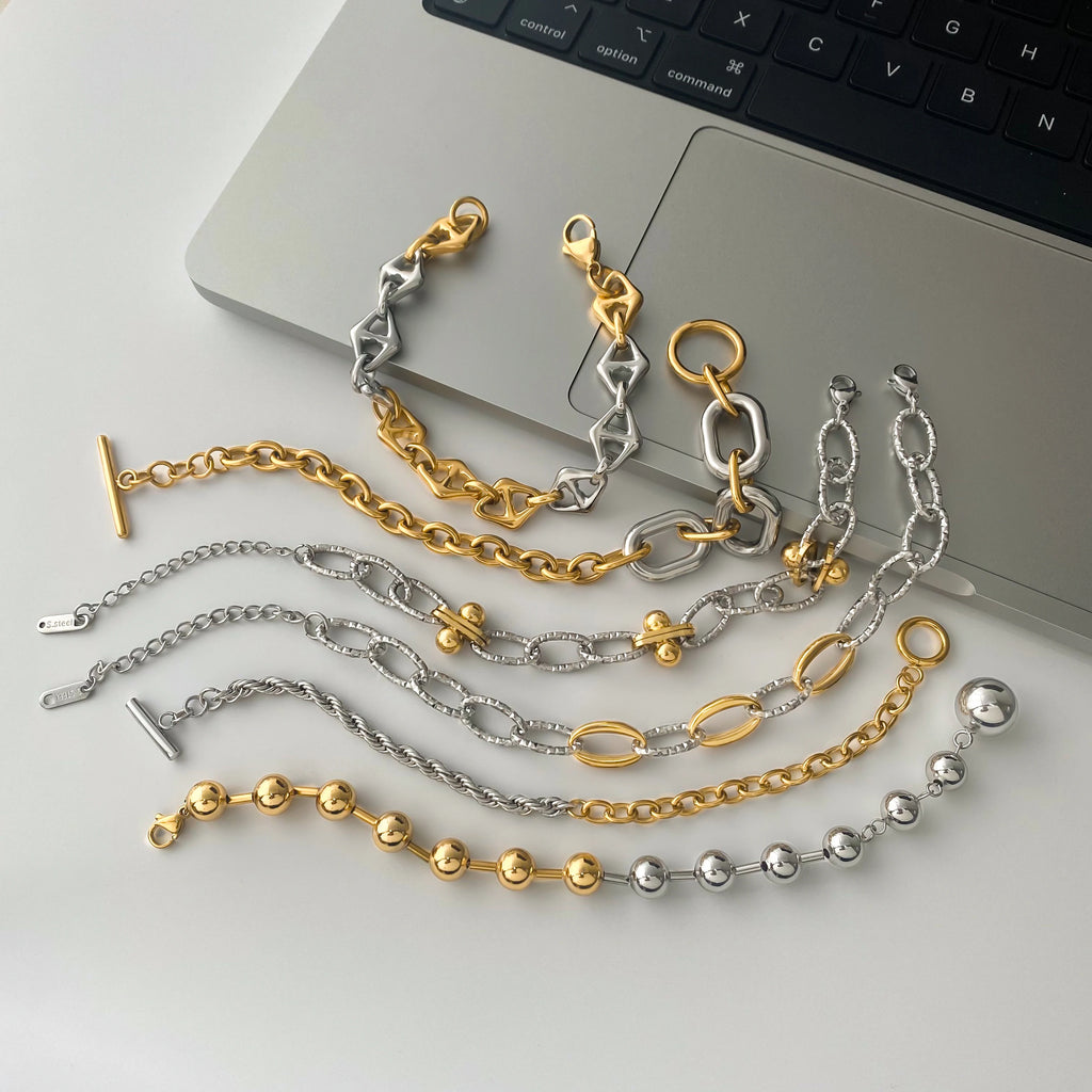 Twisted Chain Bracelet — Stainless Steel · PS352