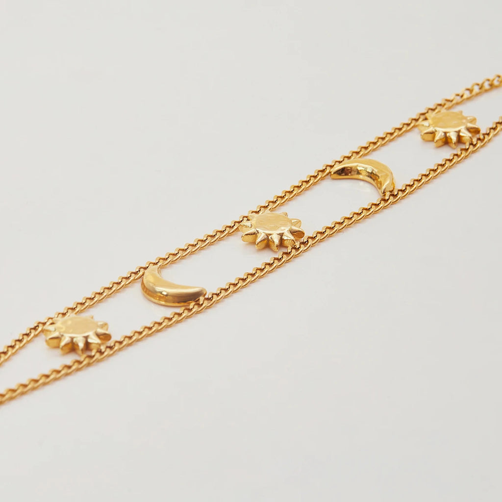 Sun Moon Bracelet — Stainless Steel · PS347