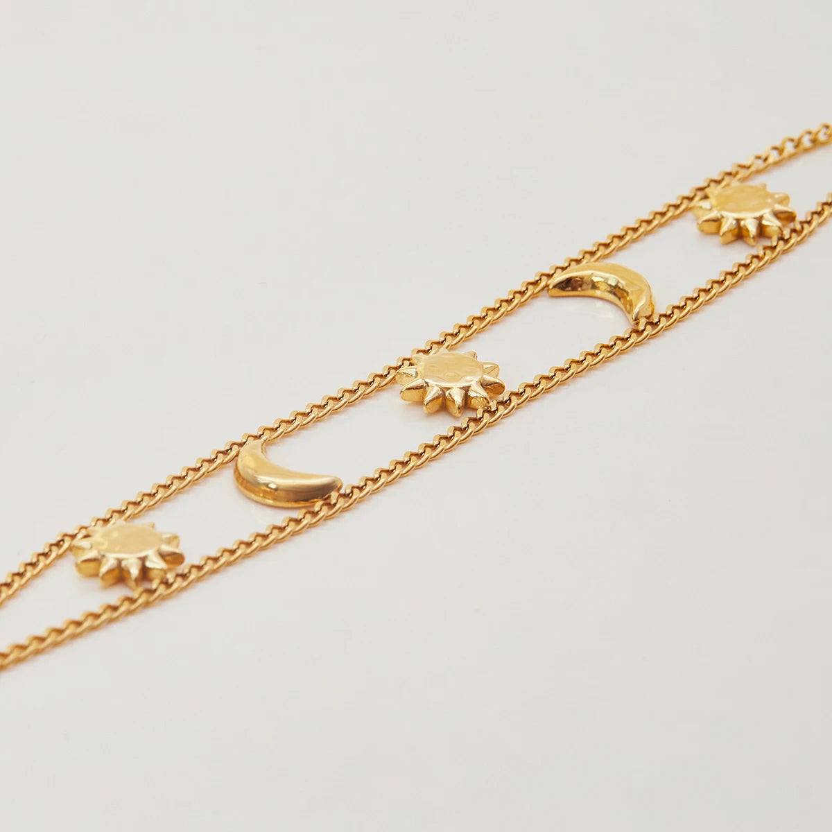 Sun Moon Bracelet — Stainless Steel · PS347