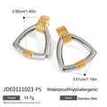 Sculptural Silver Earrings — Stainless Steel · PS111