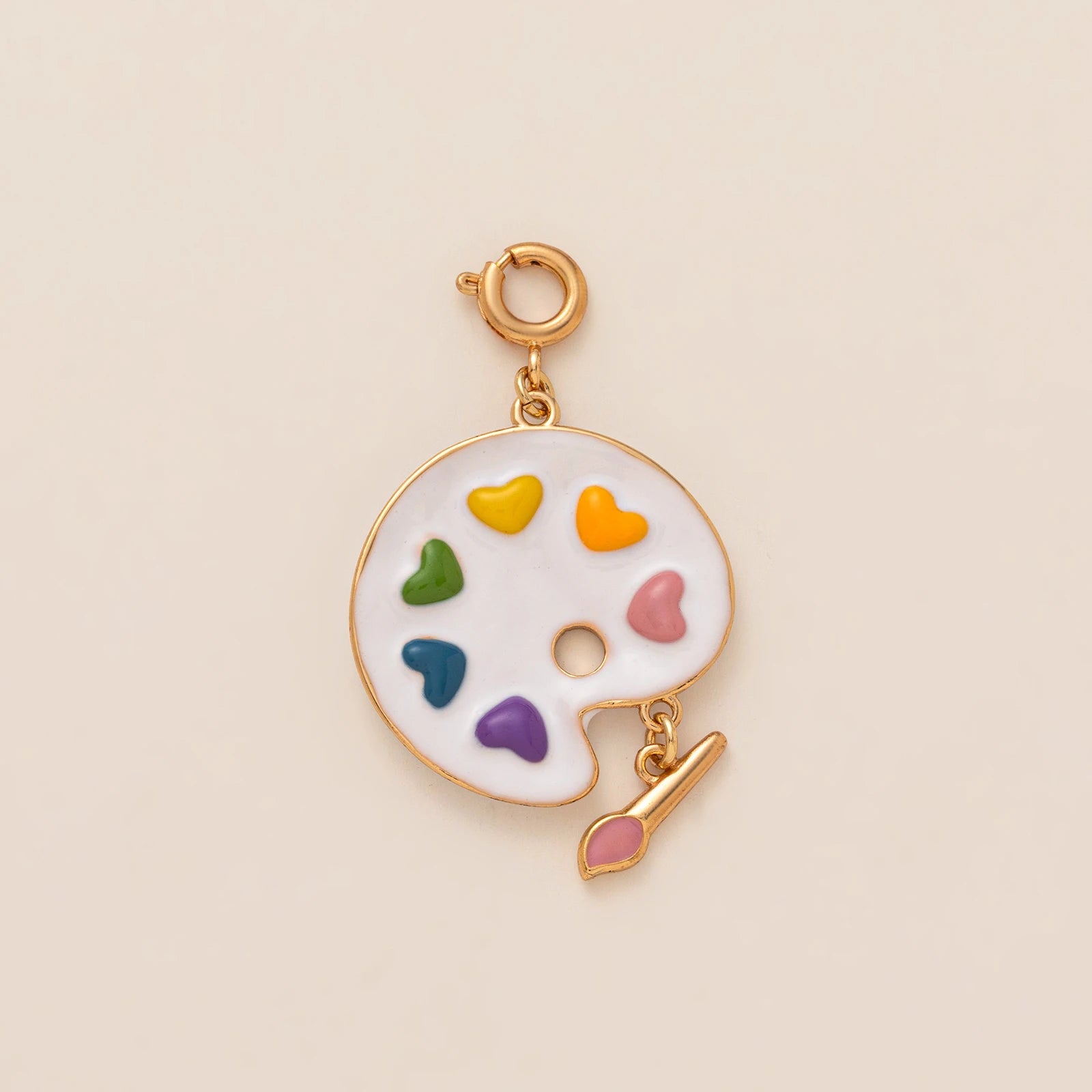 【DIY Pendant】18K Gold Plated Copper Enamel Charm Pendant - PC001
