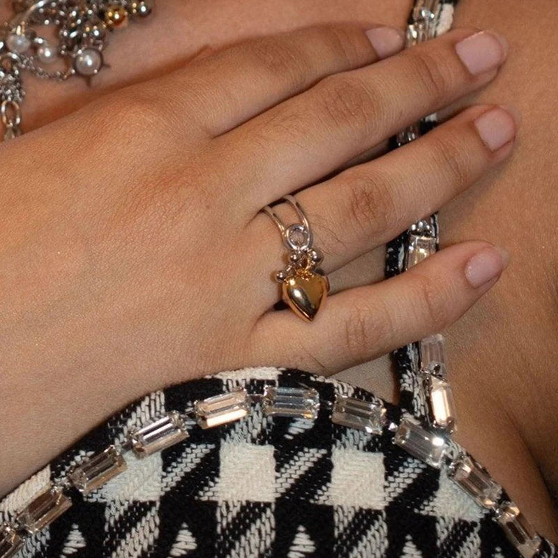 Mixed Ball Bead Ring — Stainless Steel · PS326