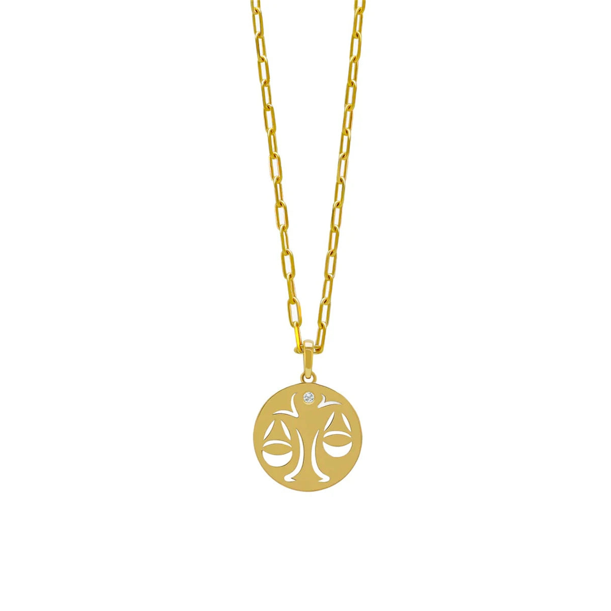 Stainless Steel 12 Constellation Necklace Ins Style Hollow Round Card Necklace Plated with True Gold for Color Protection
