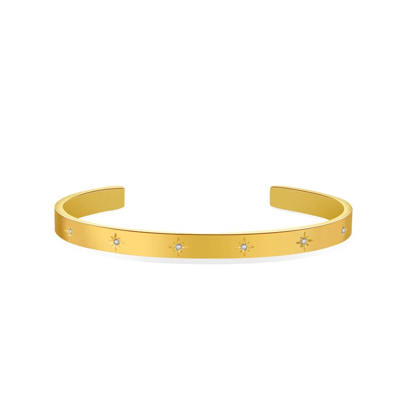 Zircon Crystal Bracelet — 316L Stainless Steel · PS462