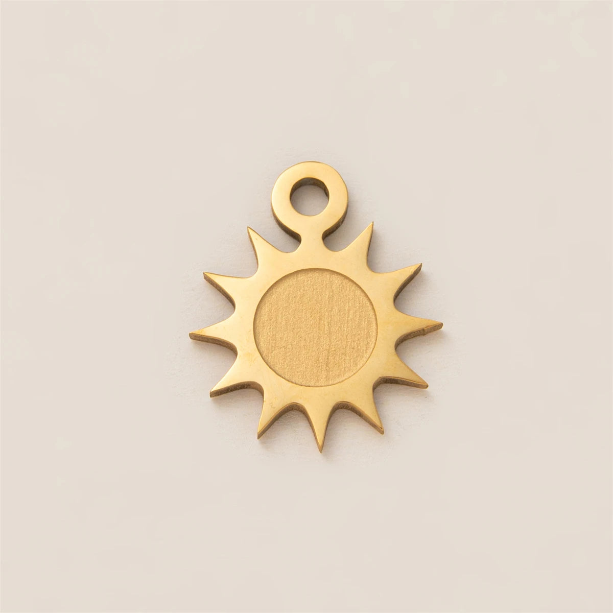 【DIY Pendant】Gold Plated Copper & Stainless Steel Celestial Charm Pendant - PC014