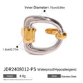 Two-Tone Heart Ring — Stainless Steel · PS272