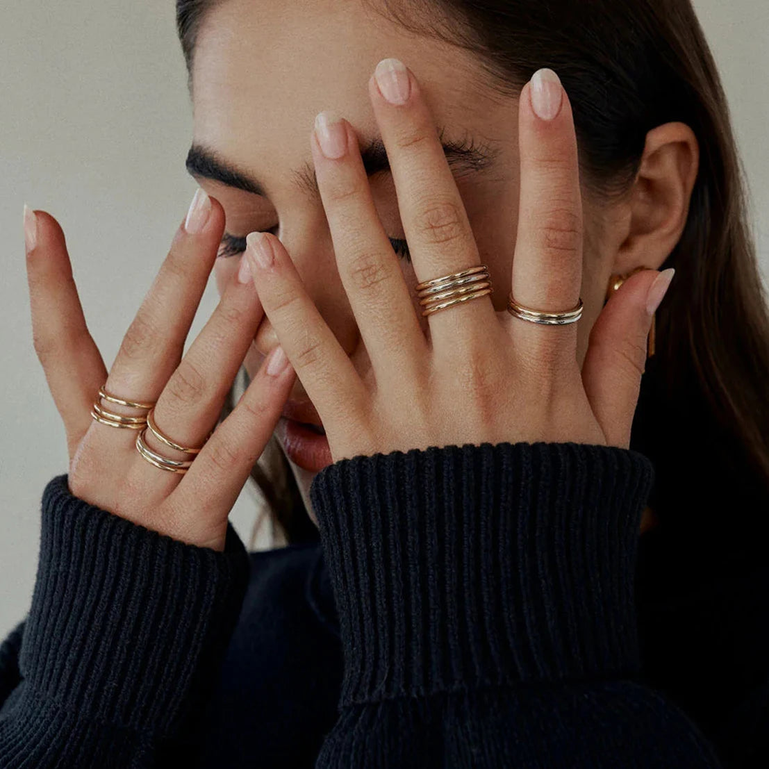 Statement Ring Stack — Stainless Steel · PS255