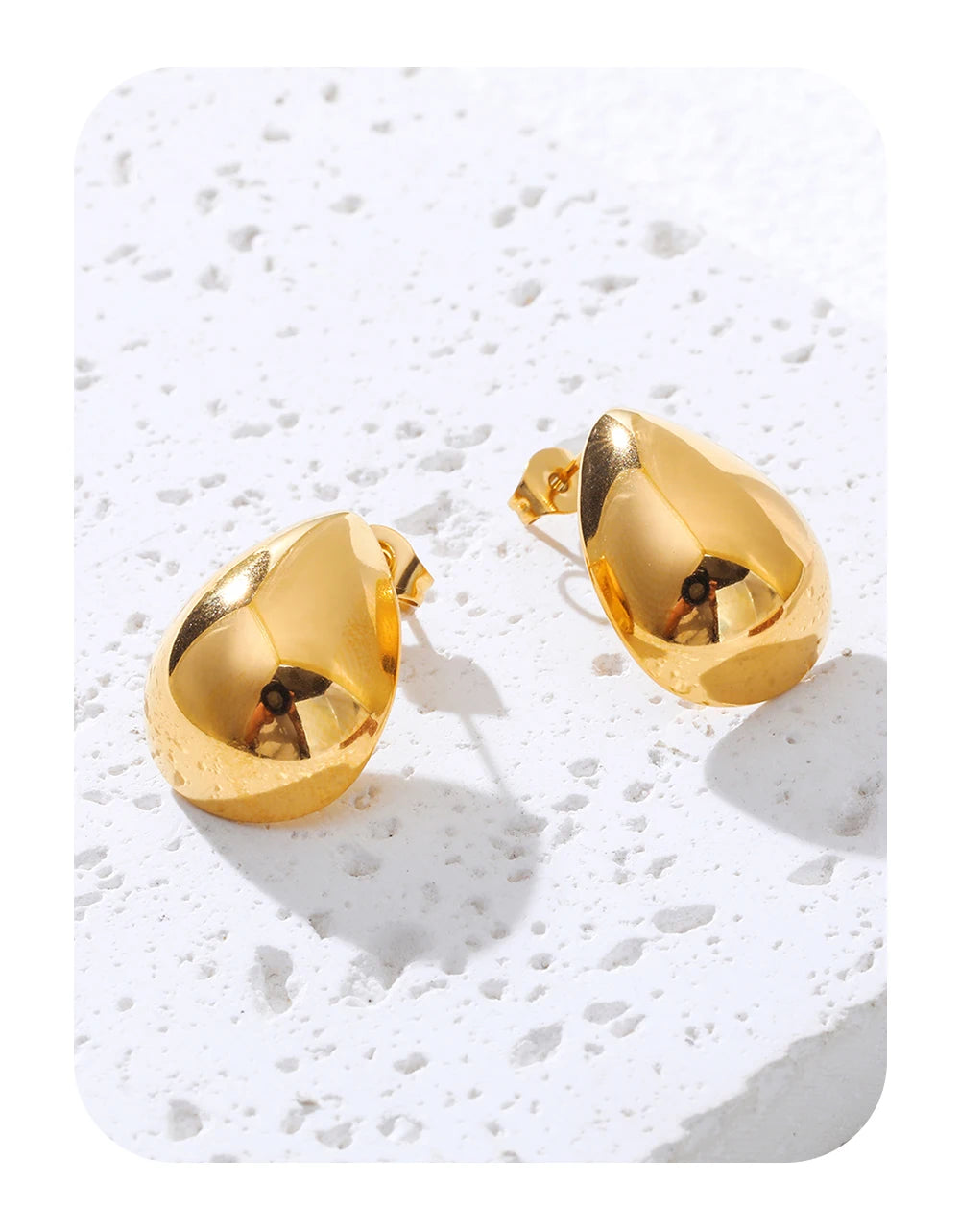 Drop Earrings Glossy — 316L Stainless Steel · PS448
