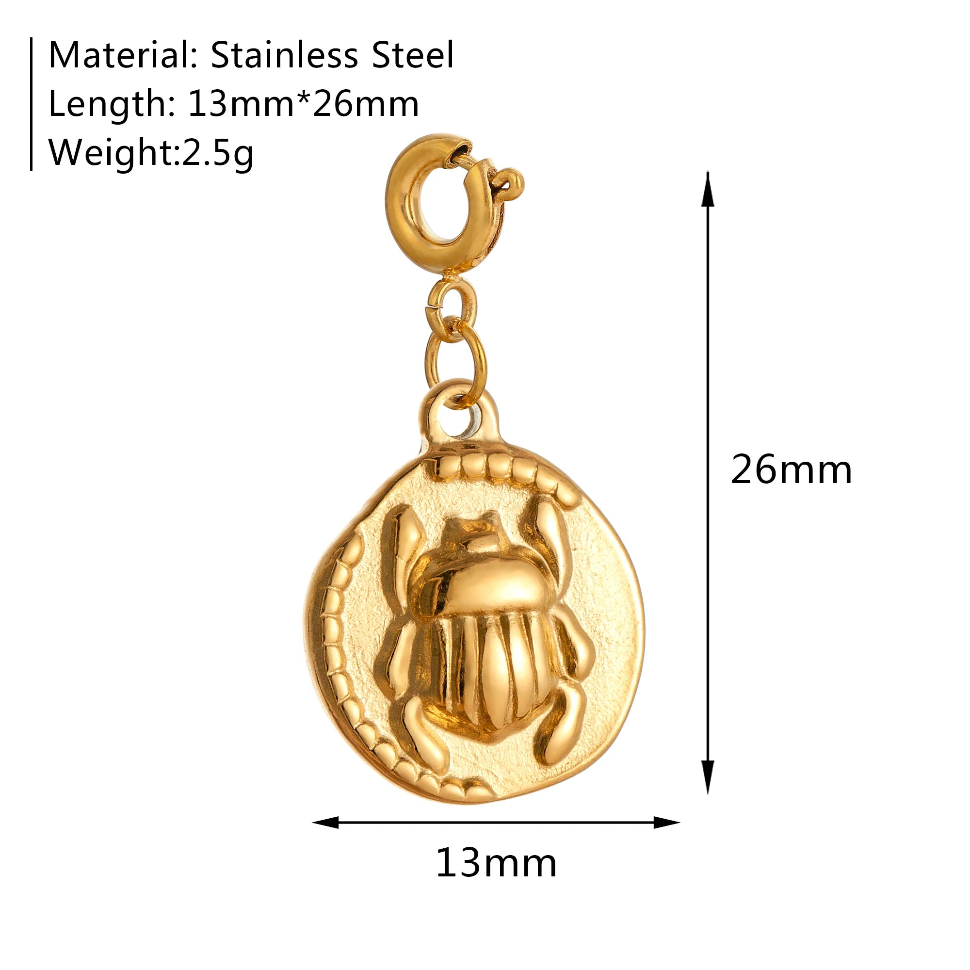 【DIY Pendant】Stainless Steel Charm Pendant - PS022