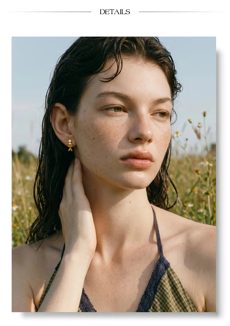 Geometric Earrings — Gold-Plated Stainless Steel · PS1549