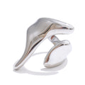 Geometric ring in 18K gold-plated stainless steel.