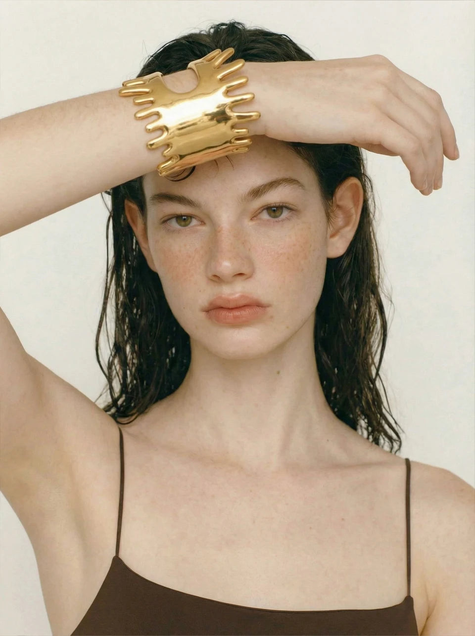 Geometric Bracelet — Gold-Plated Stainless Steel · PS962