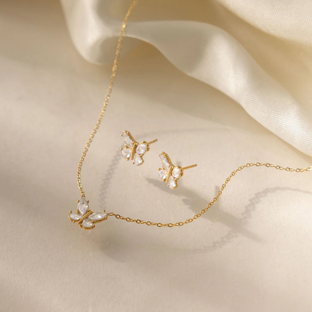 Heart Interlocking Necklace — Stainless Steel · PS315