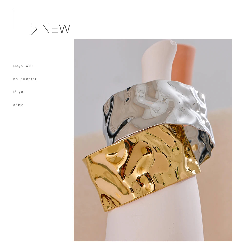 Geometric Bracelet — Gold-Plated Stainless Steel · PS2082