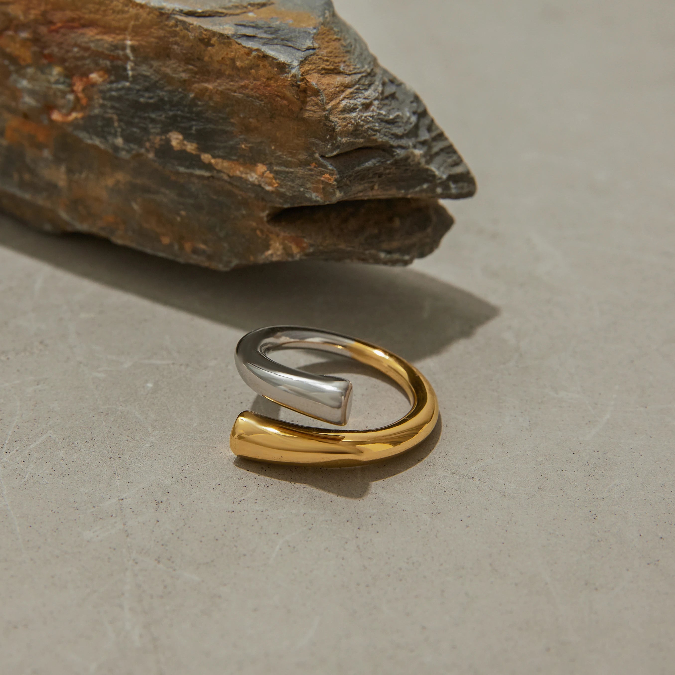 Dual Color Line Ring — Stainless Steel · PS300