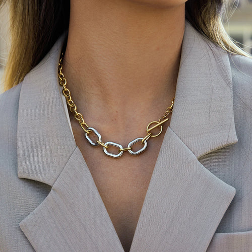 Chunky Chain Necklace — Stainless Steel