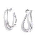 Geometric earrings in gold-plated 316L stainless steel.