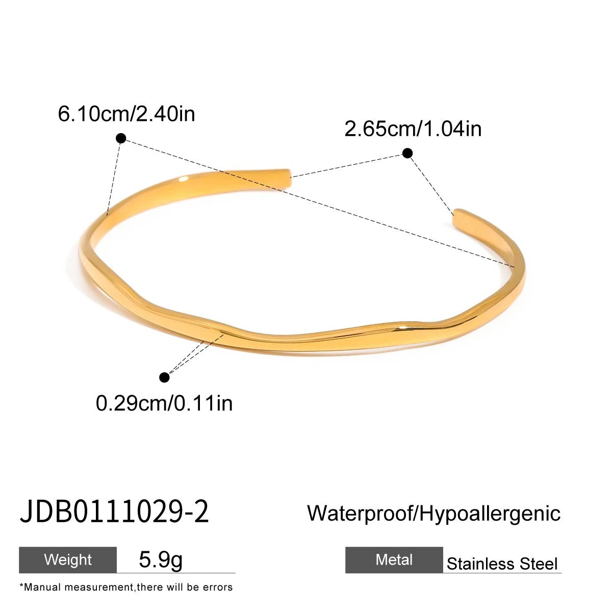 Butterfly Pearl Bracelet Stack — Stainless Steel · PS007