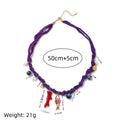 Beach Vacation Dopamine Necklace Coral Pearl Little Fish DIY Necklace Women Gold Plated Color Preserved