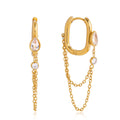 Waterdrop Tassel Earrings — Stainless Steel · PS376