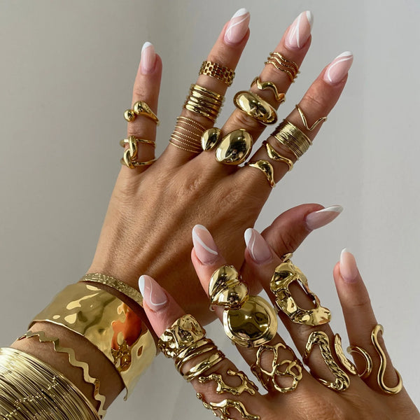 Statement Ring Stack — Stainless Steel · PS255