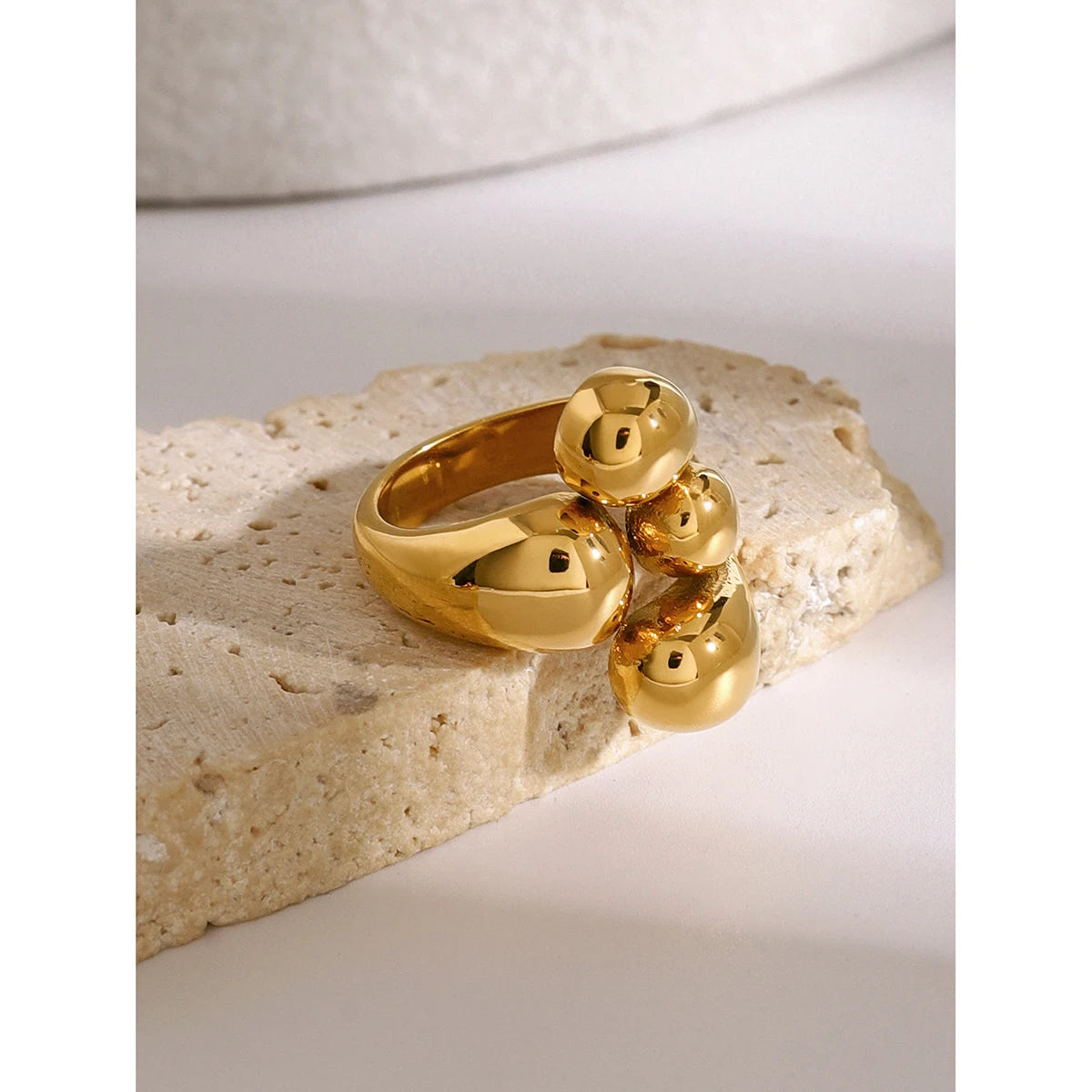 Irregular Open Ring — Stainless Steel · PS321