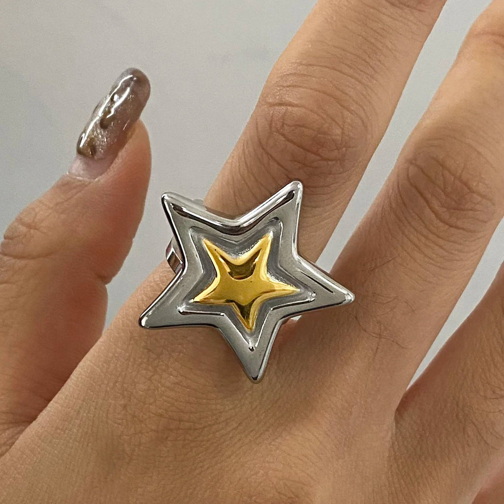 Star Ring Stack — Stainless Steel · PS275