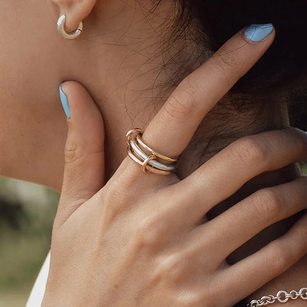 Minimal Stacking Ring Stack — Stainless Steel · PS262