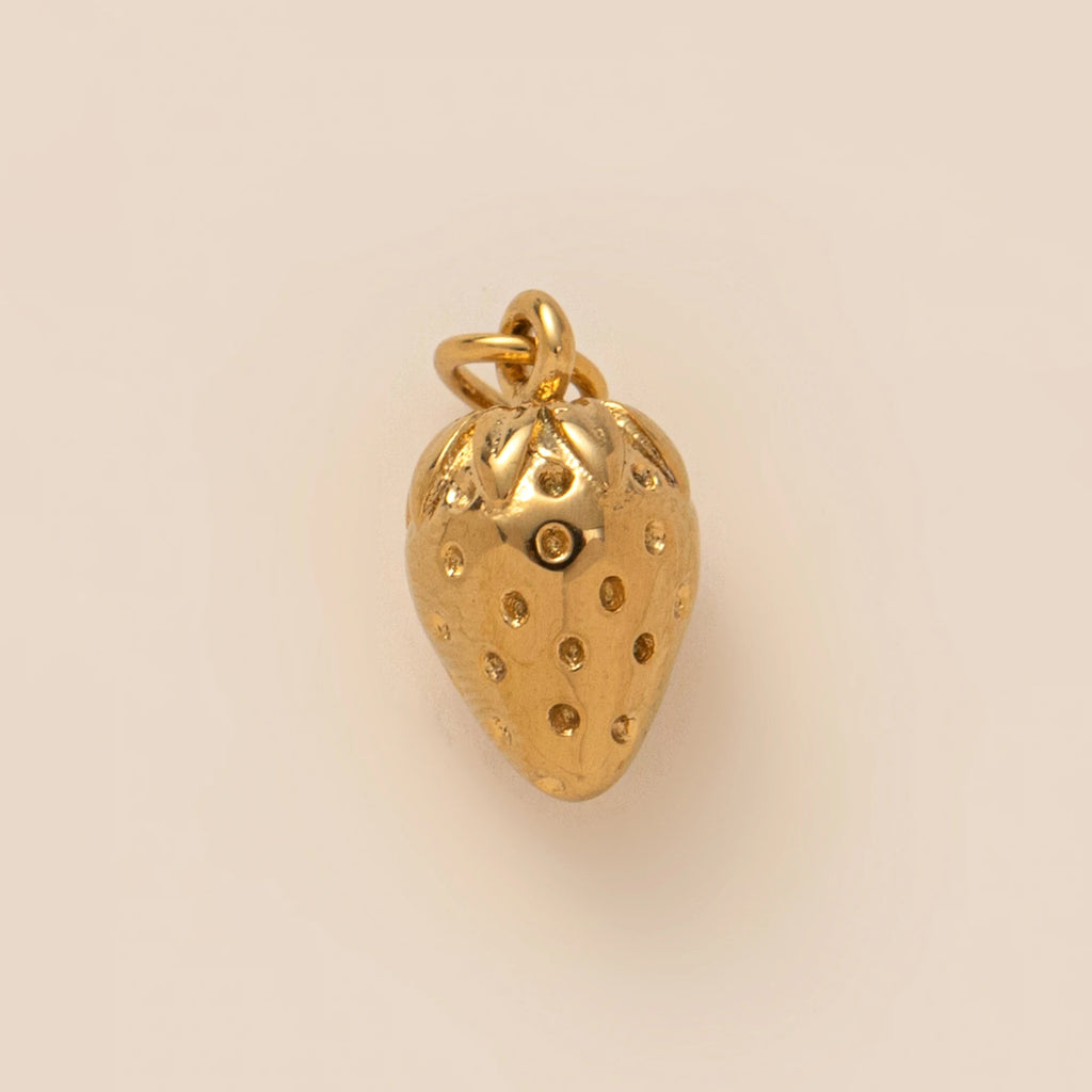 【DIY Pendant】18K Gold Plated Stainless Steel Fruit Charm Pendant - PS001