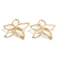 Flower Earrings — Gold-Plated Stainless Steel · PS1533