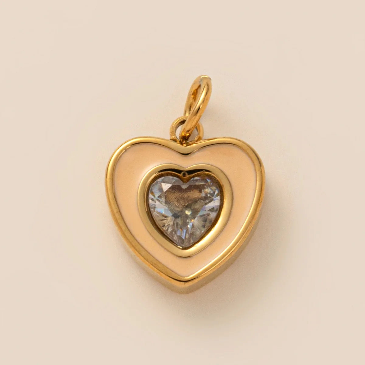 【DIY Pendant】Stainless Steel Birthstone Charm Pendant - PS008