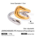 Pearl Shell Ring Stack — Stainless Steel · PS258