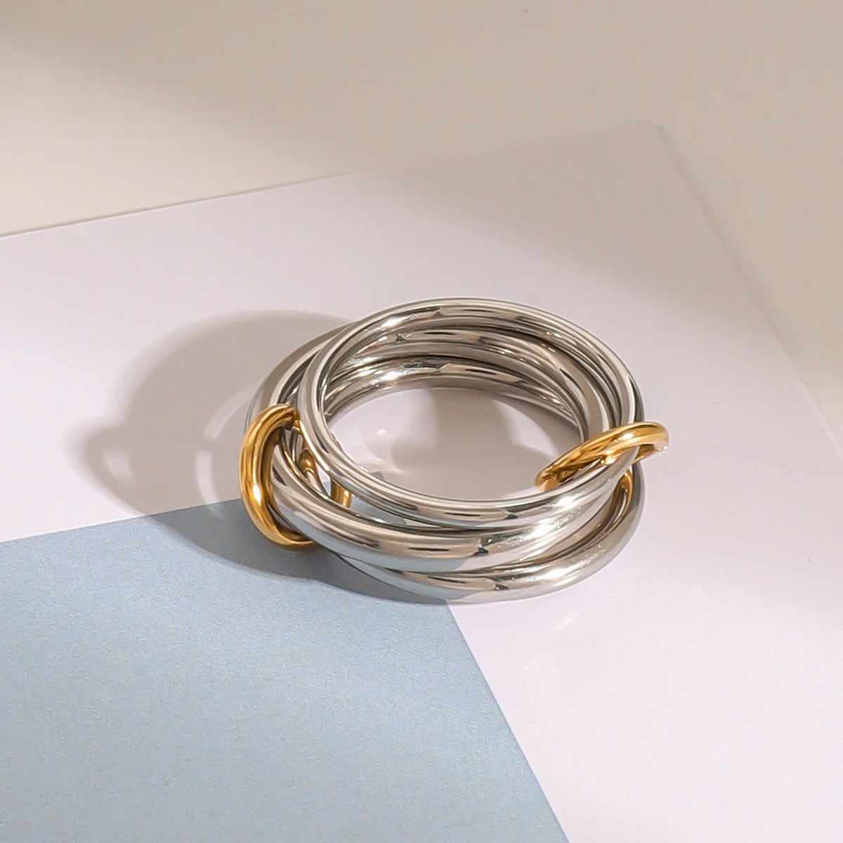 Minimal Stacking Ring Stack — Stainless Steel · PS262