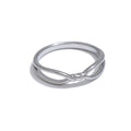 Minimalist geometric ring in 18K gold-plated stainless steel.