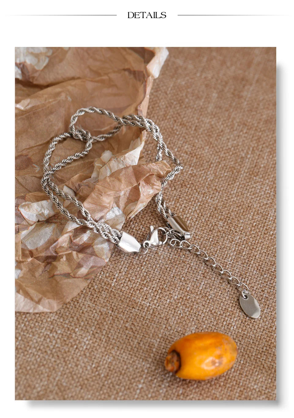 Geometric Chain Bracelet — Gold-Plated Stainless Steel · PS1027