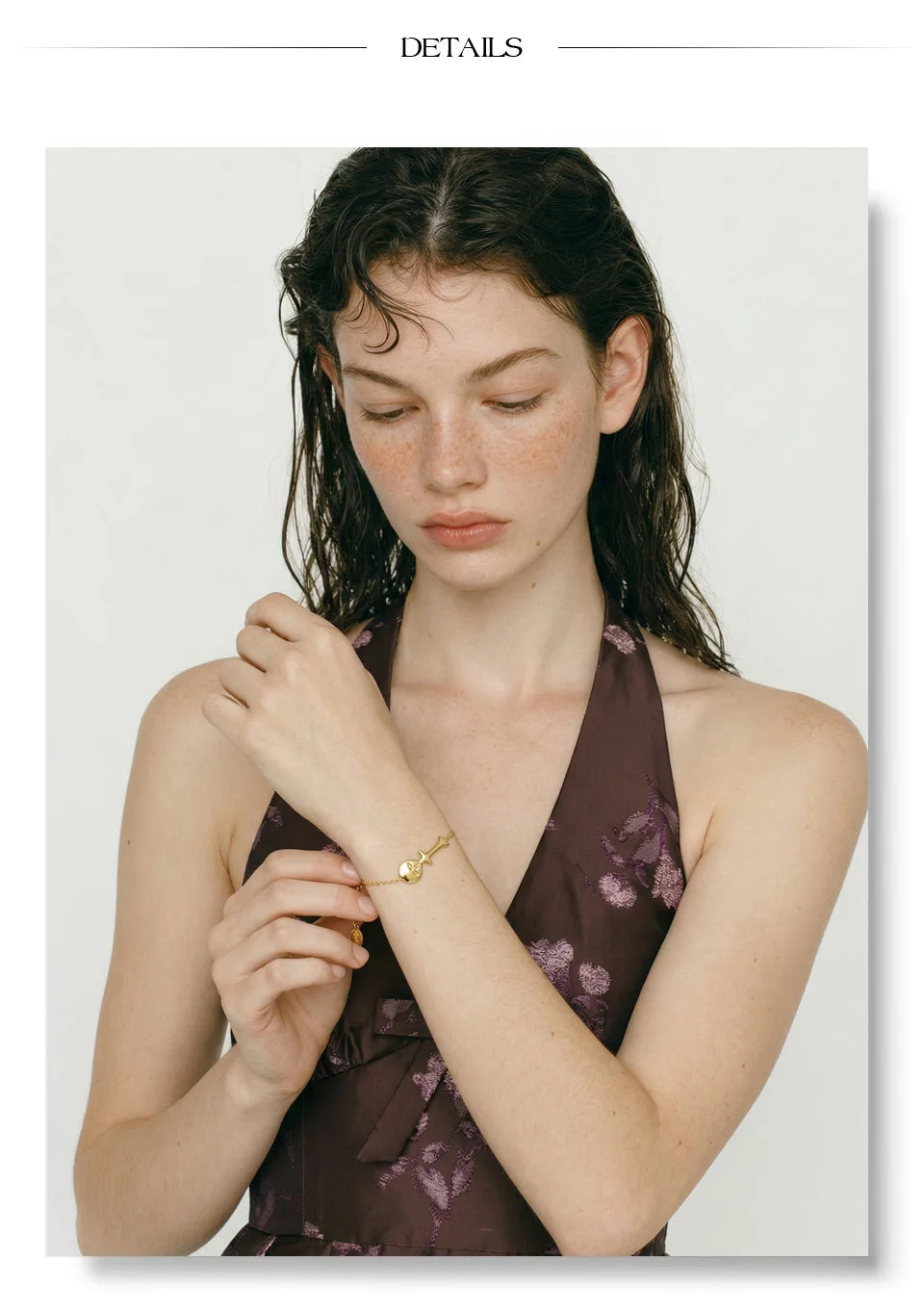 Geometric Bracelet — Gold-Plated Stainless Steel · PS1245