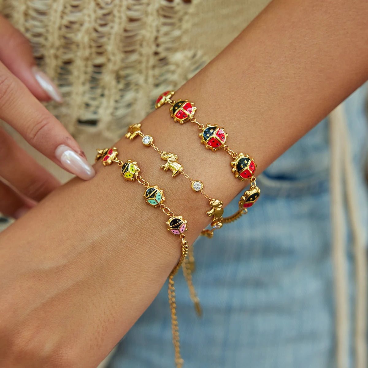 CZ Chain Bracelet — Stainless Steel · PS284
