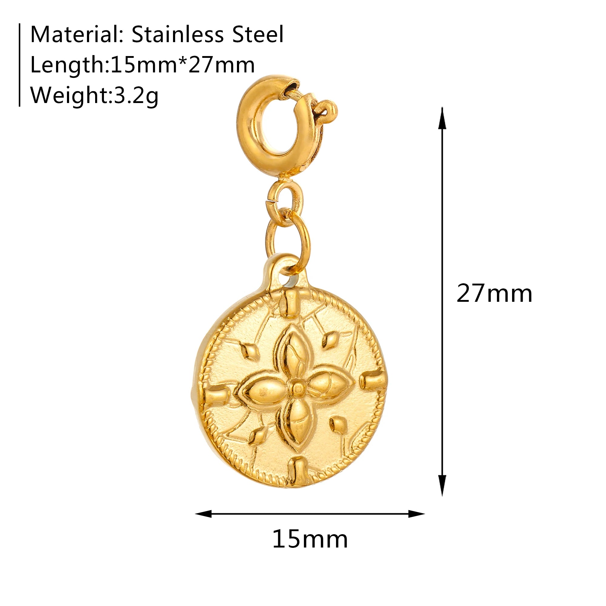 【DIY Pendant】Stainless Steel Charm Pendant - PS022