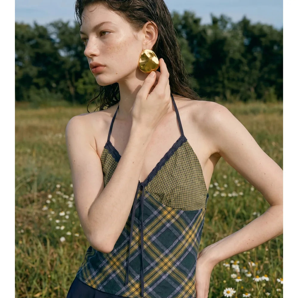 Geometric Earrings — Gold-Plated Stainless Steel · PS1530