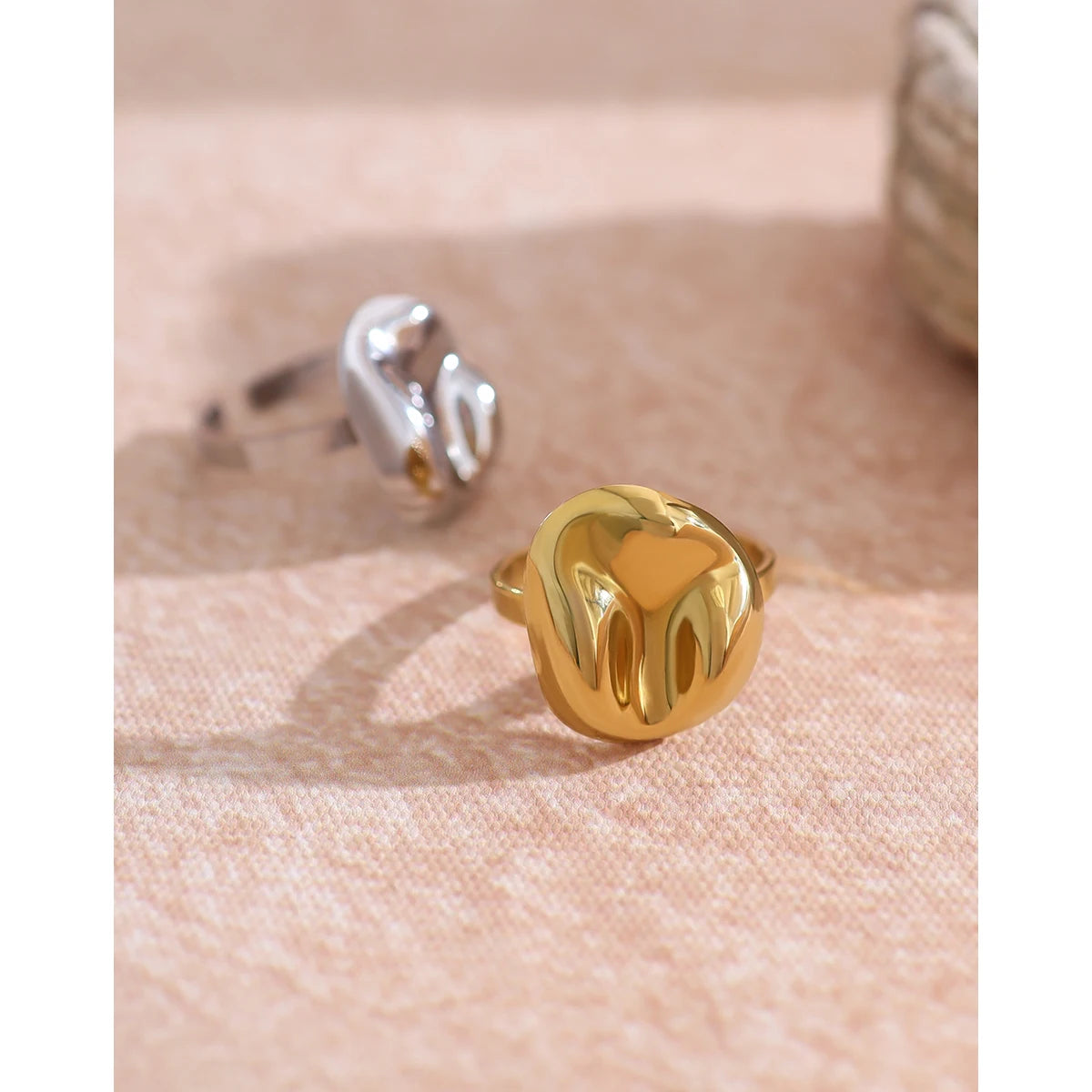 Irregular Vintage Ring — Stainless Steel · PS416