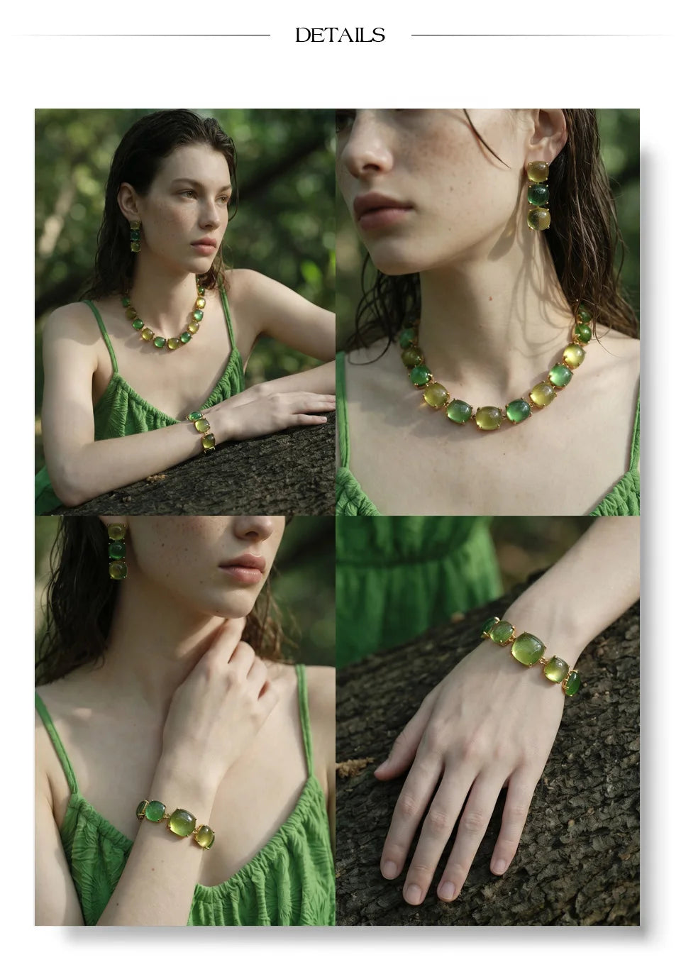Resin acrylic multi-color earrings in gold-plated stainless steel with resin and acrylic.