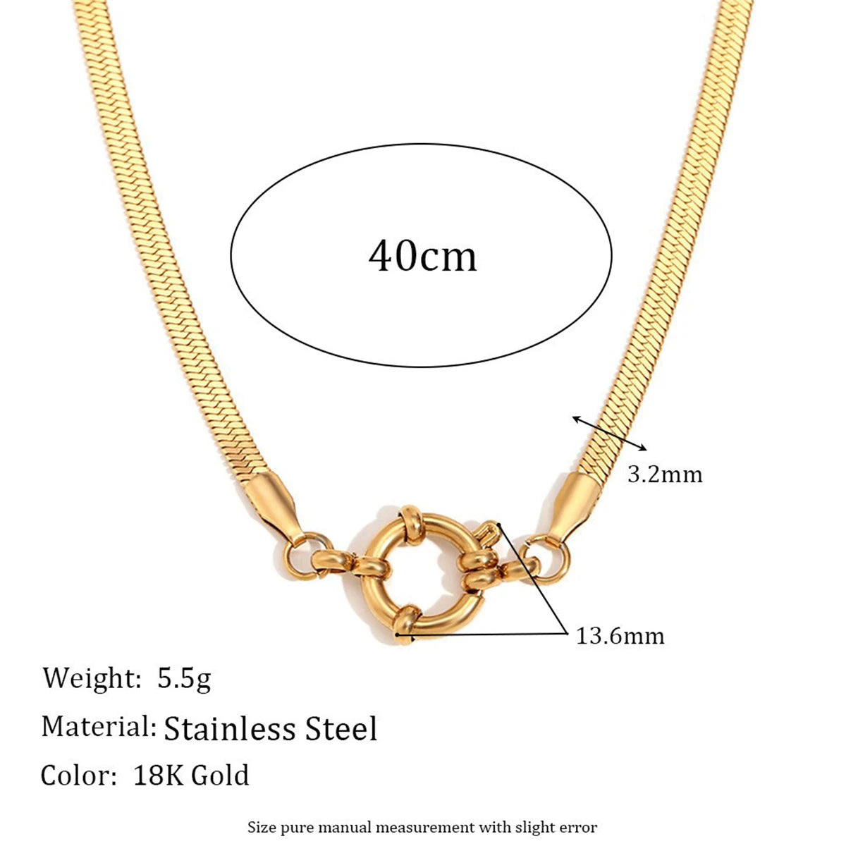【DIY Chain】 handmade accessory chain titanium steel furnace vacuum electroplating gold plating color preservation