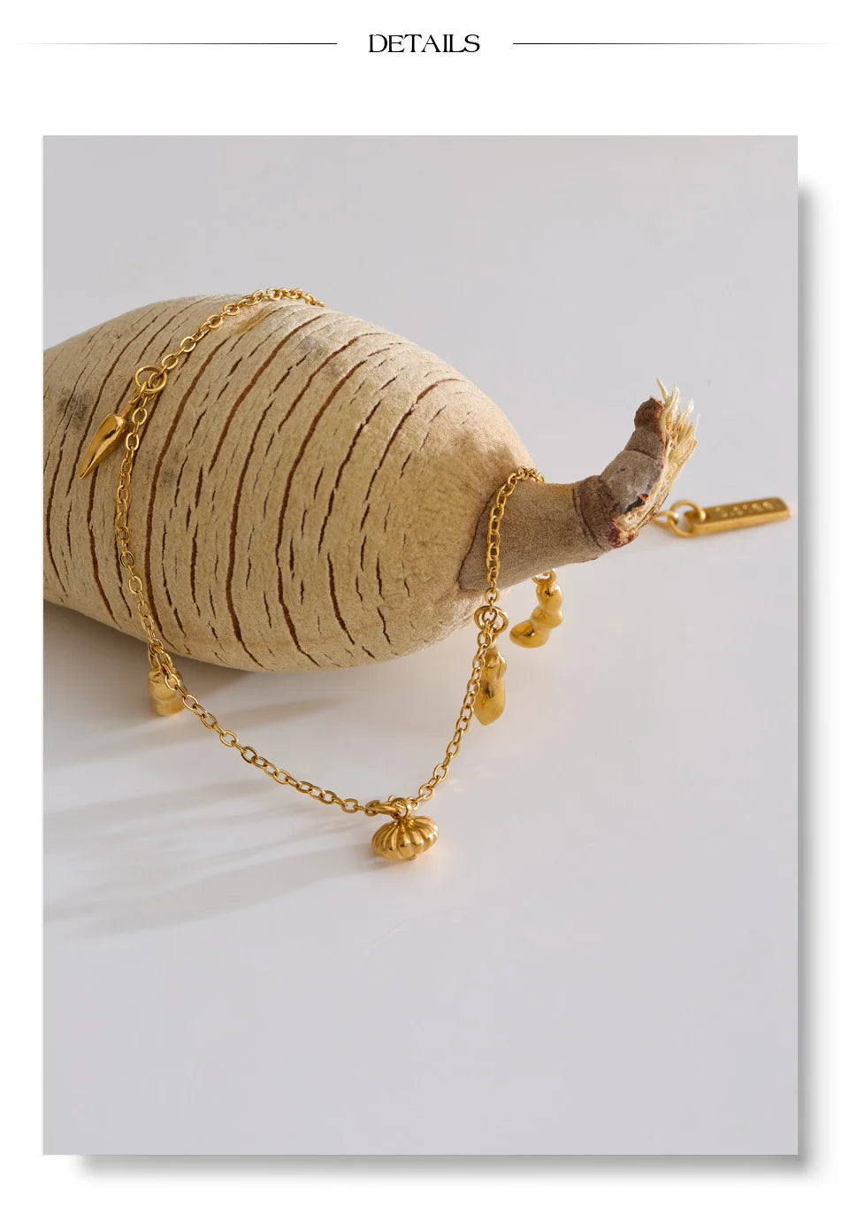 Geometric Chain Bracelet — Gold-Plated Stainless Steel · PS1061