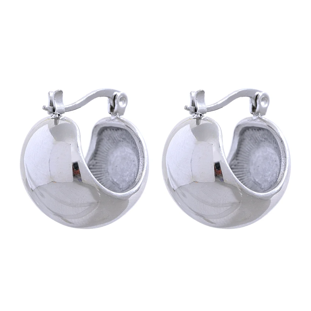 Geometric earrings in gold-plated stainless steel.